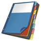 Cardinal Poly Index Dividers 8-tab 11 X 8.5 Assorted 4 Sets - School Supplies - Cardinal®