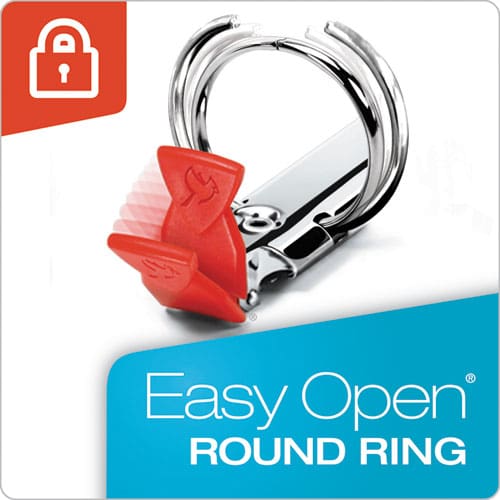 Cardinal Premier Easy Open Clearvue Locking Round Ring Binder 3 Rings 1 Capacity 11 X 8.5 Black - School Supplies - Cardinal®