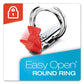 Cardinal Premier Easy Open Clearvue Locking Round Ring Binder 3 Rings 3 Capacity 11 X 8.5 White - School Supplies - Cardinal®
