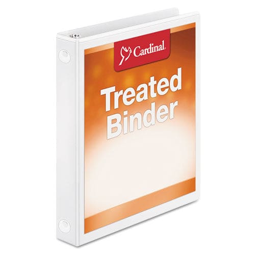 Cardinal Treated Binder Clearvue Locking Round Ring Binder 3 Rings 1 Capacity 11 X 8.5 White - School Supplies - Cardinal®