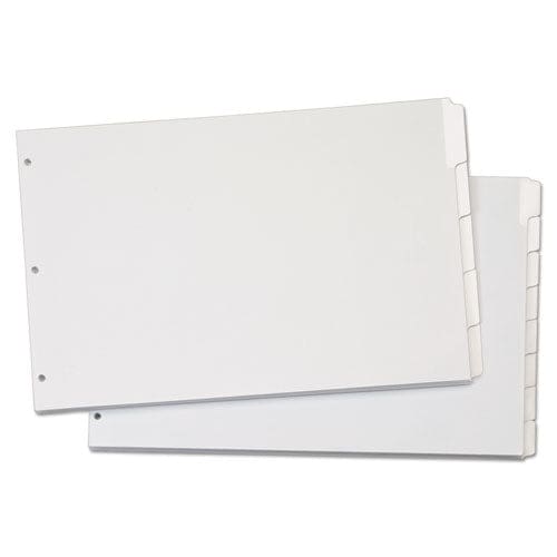 Cardinal Write ’n Erase Tabloid Index Dividers 5-tab 11 X 17 White 1 Set - School Supplies - Cardinal®