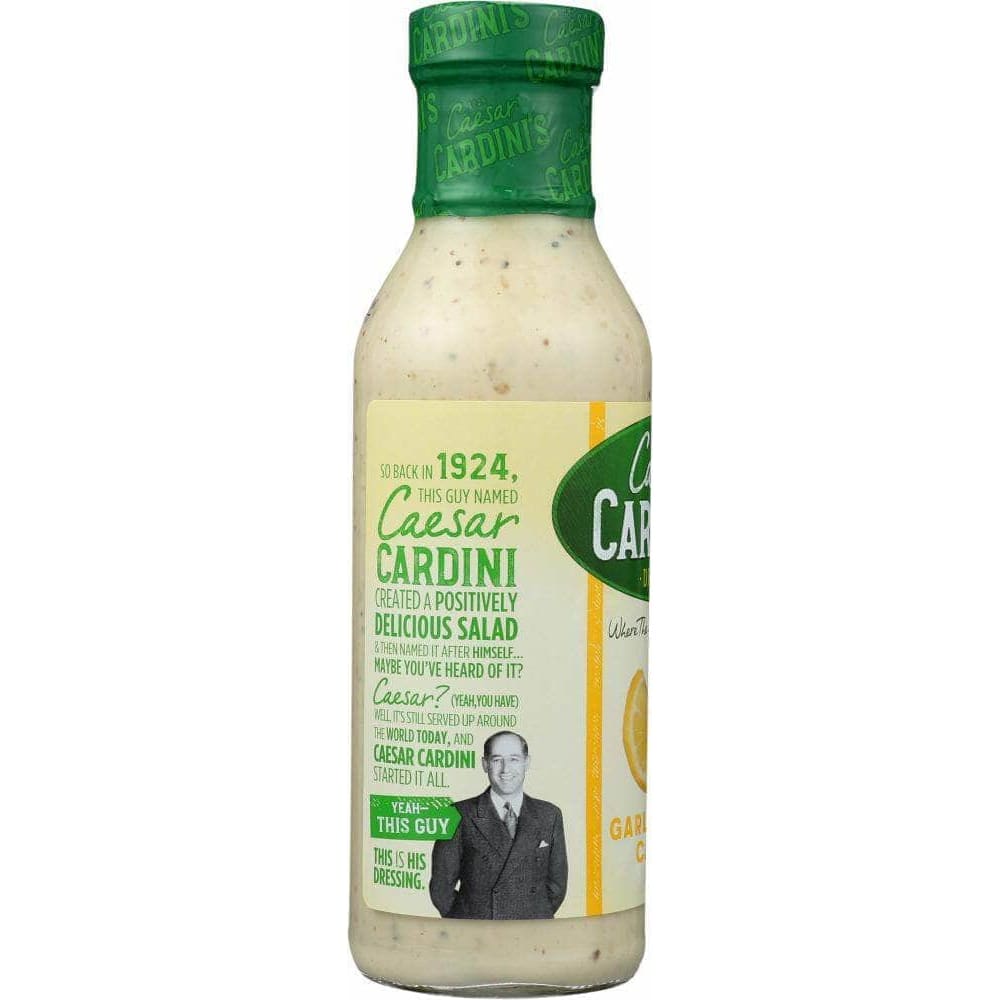 Caesar Cardinis Cardini Garlic Lemon Caesar Dressing, 12 oz