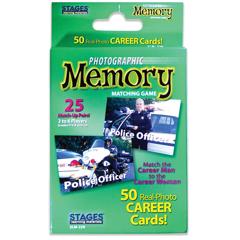 Careers Photographic Memory Matching Game (Pack of 8) - Games - Stages Learning Materials