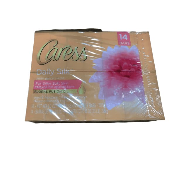 Caress Daily Silk Soap Bars, 14 Count, 56 Ounce - ShelHealth.Com