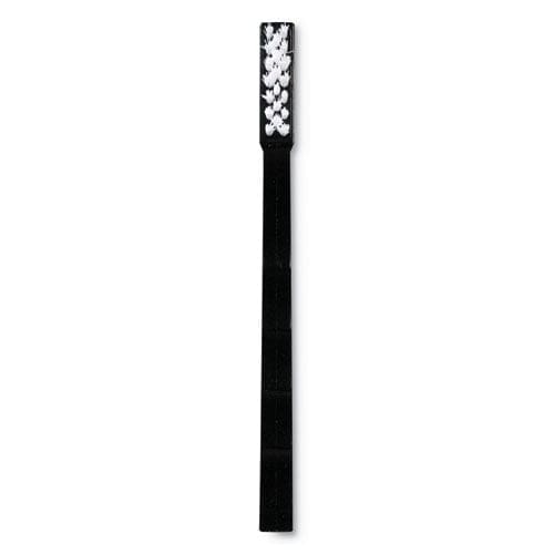 Carlisle Flo-pac Utility Toothbrush Style Maintenance Brush White Nylon Bristles 7.25 Brush 7 Black Polypropylene Handle - Janitorial &