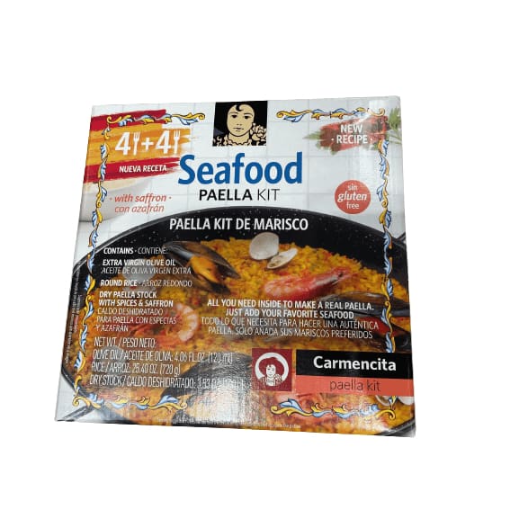 Carmencita Carmencita Seafood Paella Kit with Saffron, 8 Servings.