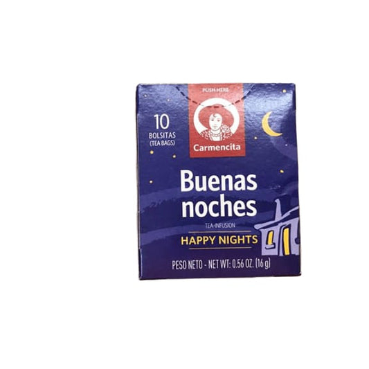 Carmencita Tea Happy Nights Buenas Noches, 10 bags - ShelHealth.Com