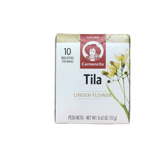 Carmencita Tila Linden Flower Tea, 10 bags - ShelHealth.Com