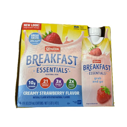 Carnation Breakfast Carnation Breakfast Essentials Ready to Drink Nutritional Breakfast Drink, Multiple Choice Flavor, 6 - 8 FL OZ Cartons