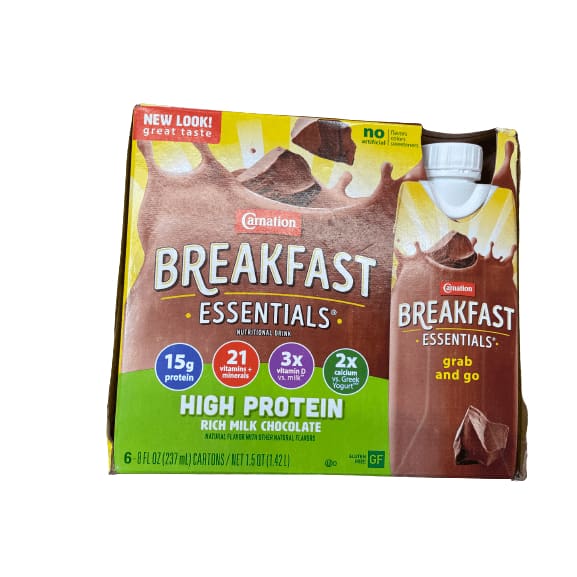 Carnation Breakfast Carnation Breakfast Essentials Ready to Drink Nutritional Breakfast Drink, Multiple Choice Flavor, 6 - 8 FL OZ Cartons