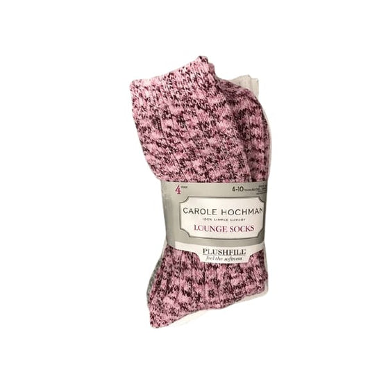 Carole Hochman Lounge Socks, PlushFill, Size 4-10, 4-Pack-ShelHealth.Com