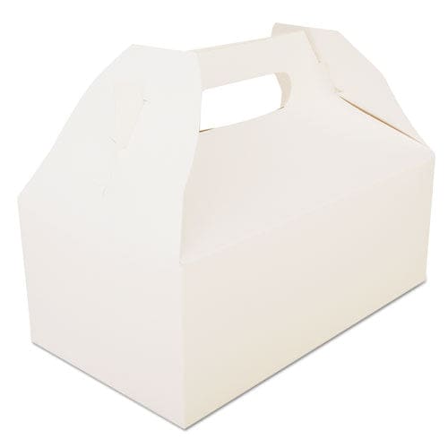 Carryout Barn Boxes 10 Lb Capacity 8.88 X 5 X 6.75 White Paper 150/carton - Food Service - SCT®