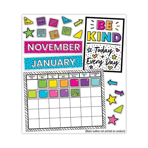 Carson-Dellosa Education Calendar Bulletin Board Set Kind Vibes 129 Pieces - School Supplies - Carson-Dellosa Education
