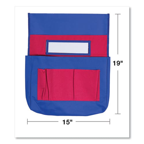 Carson-Dellosa Education Chairback Buddy Pocket Chart 7 Pockets 15 X 19 Blue/red - School Supplies - Carson-Dellosa Education