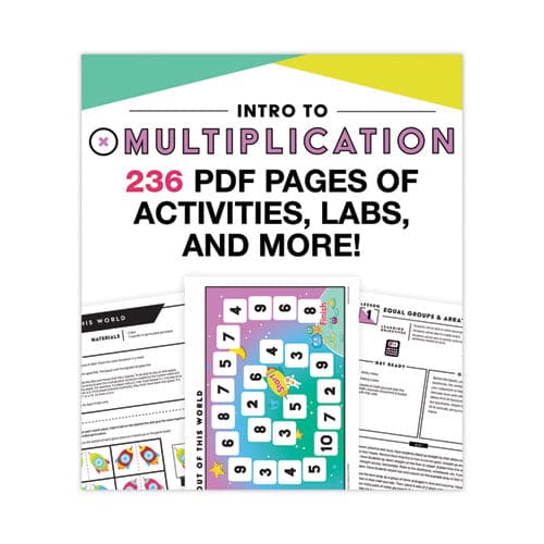 Carson-Dellosa Education In A Flash Usb Intro To Multiplication Ages 7-9 236 Pages - School Supplies - Carson-Dellosa Education