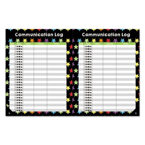 Carson-Dellosa Education Teacher Planner Weekly/monthly Two-page Spread (seven Classes) 10.88 X 8.38 Balloon Theme Black Cover - School