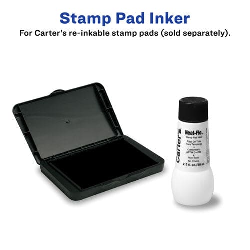 Carter’s Neat-flo Stamp Pad Inker 2 Oz Bottle Black - Office - Carter’s™