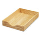 Carver Hardwood Stackable Desk Trays 1 Section Legal Size Files 10.25 X 15.25 X 2.5 Mahogany - School Supplies - Carver™