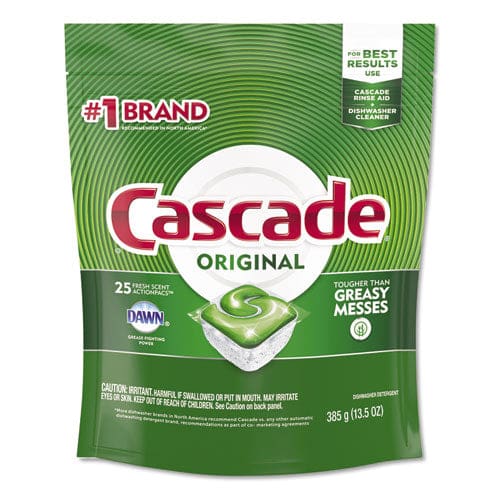 Cascade Actionpacs Fresh Scent 11.7 Oz Bag 21/pack 5 Packs/carton - Janitorial & Sanitation - Cascade®