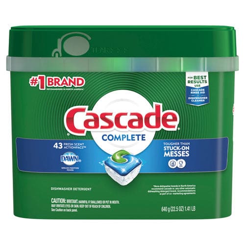 Cascade Actionpacs Fresh Scent 22.5 Oz Tub 43/tub 6 Tubs/carton - Janitorial & Sanitation - Cascade®