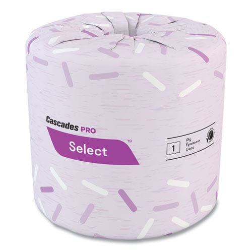 Cascades PRO Select Standard Bath Tissue 1-ply White 1,210/roll 80 Rolls/carton - Janitorial & Sanitation - Cascades PRO