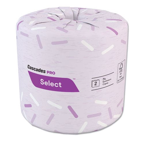 Cascades PRO Select Standard Bath Tissue 2-ply White 4.25 X 3.25 500 Sheets/roll 96 Rolls/carton - Janitorial & Sanitation - Cascades PRO