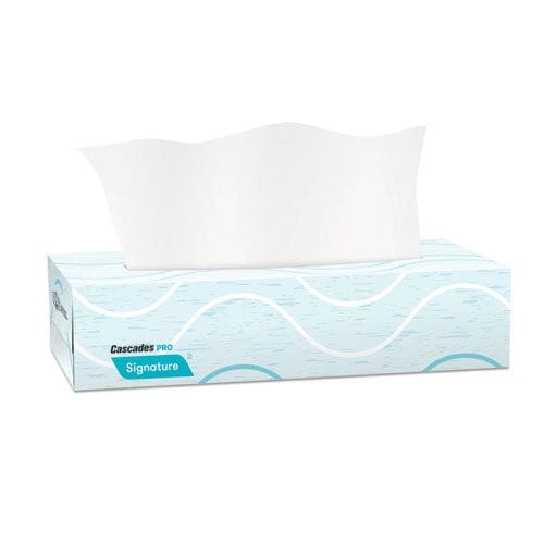 Cascades PRO Signature Facial Tissue 2-ply White Cube 90 Sheets/box 36 Boxes/carton - Janitorial & Sanitation - Cascades PRO