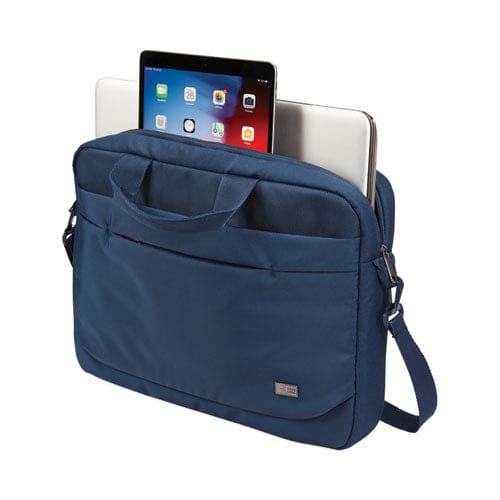 Case Logic Advantage Laptop Attache Fits Devices Up To 15.6 Polyester 16.1 X 2.8 X 13.8 Dark Blue - School Supplies - Case Logic®