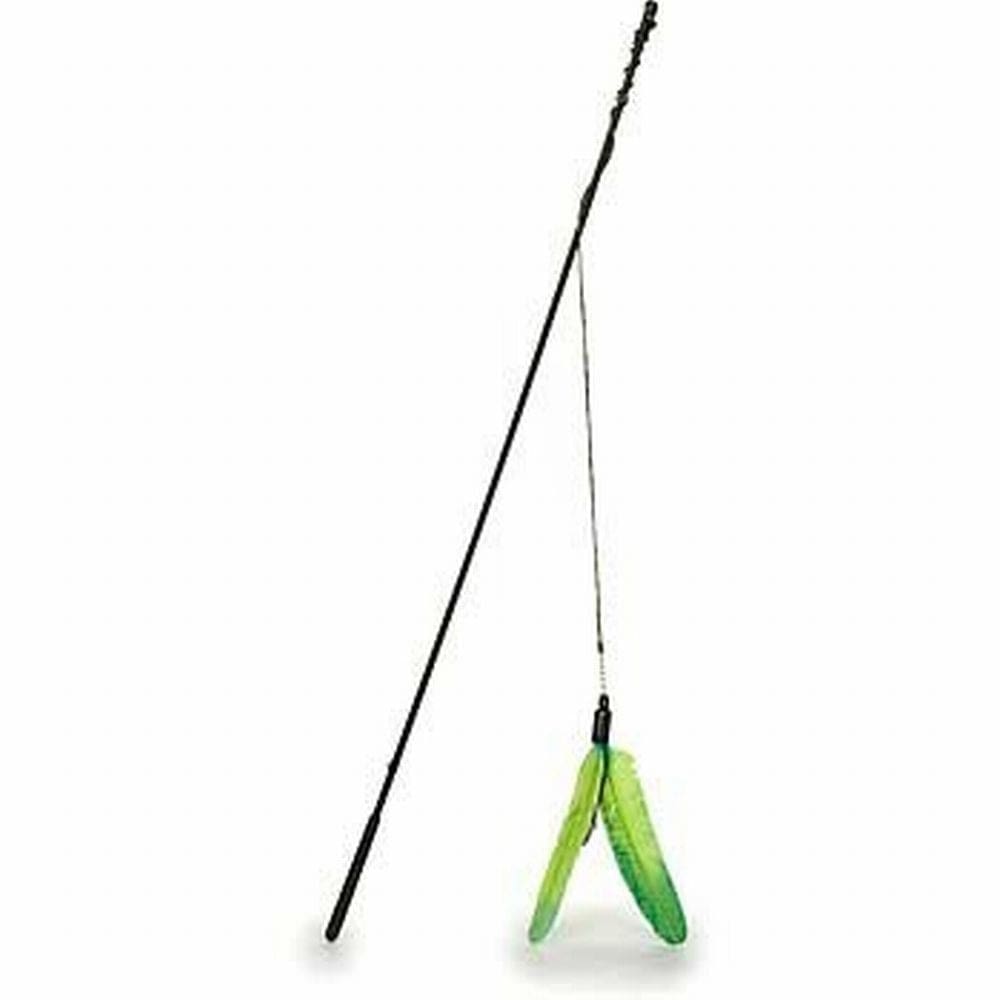Cat Claws Wand with Feline Flyer Attachment Cat Toy Assorted 29 in - Pet Supplies - Cat Claws