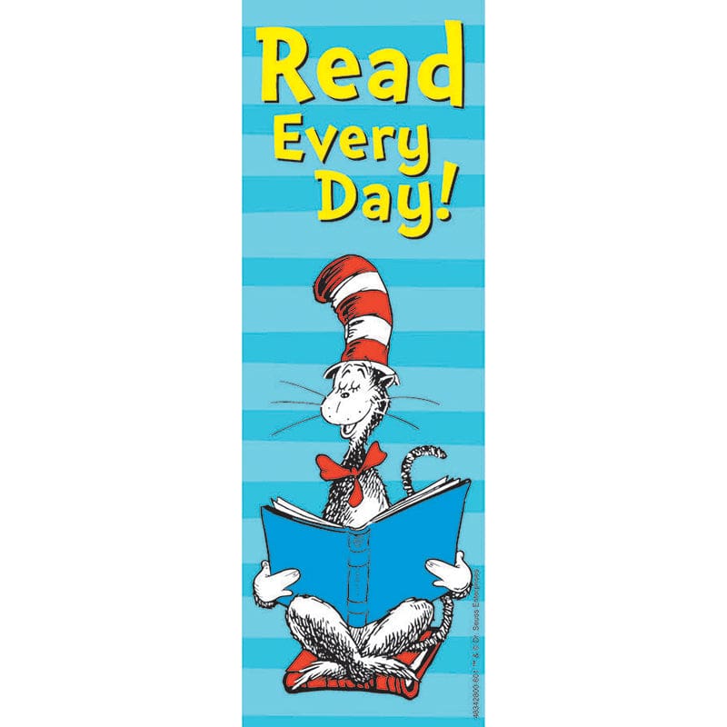 Cat In The Hat Read Every Day Bookmarks (Pack of 10) - Bookmarks - Eureka