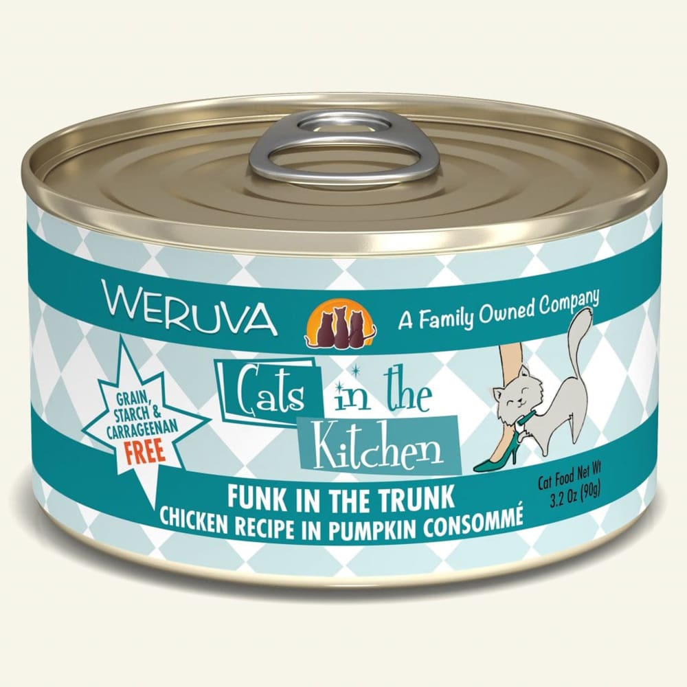 Cats In The Kitchen Funk In The Trunk Chicken Recipe in Pumpkin Consomm 3.2oz. (Case Of 24) - Pet Supplies - Cats In The Kitchen