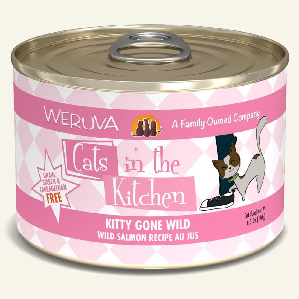Cats In The Kitchen Kitty Gone Wild - Wild Salmon Recipe 6oz. (Case Of 24) - Pet Supplies - Cats In The Kitchen