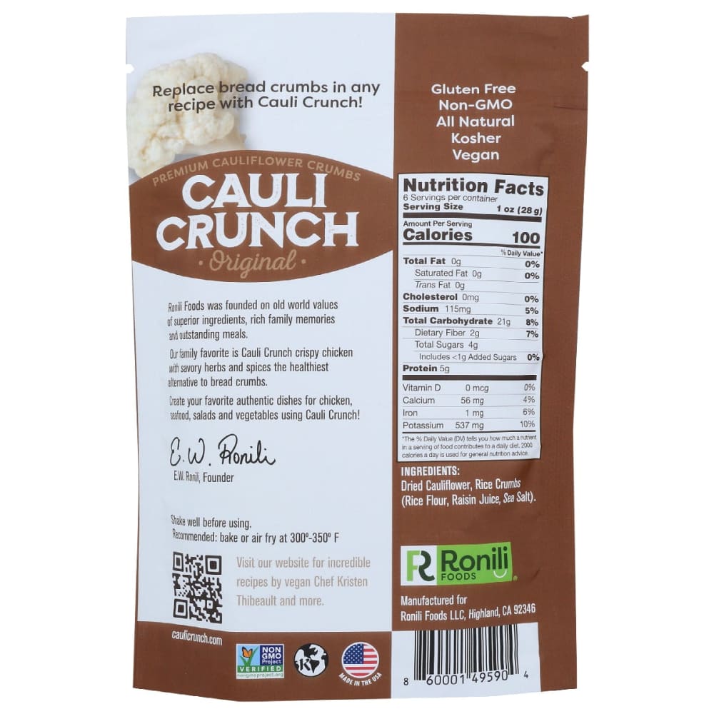 CAULI CRUNCH: Original 6 oz - Grocery > Cooking & Baking > Seasonings - CAULI CRUNCH