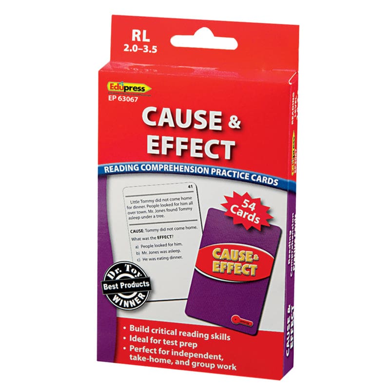 Cause And Effect - 2.0-3.5 (Pack of 6) - Comprehension - Teacher Created Resources