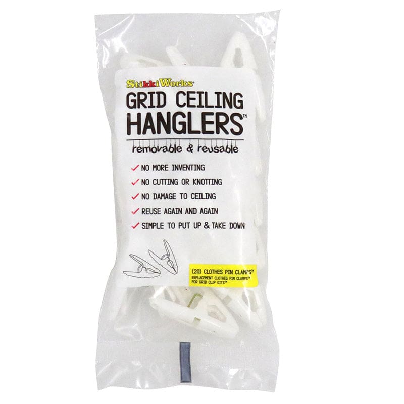 Ceiling Hanglers Classroom 20/Pk Clips (Pack of 8) - Clips - Fpc Corporation