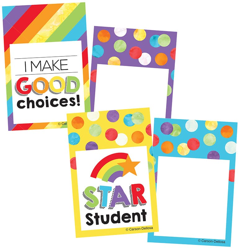 Celebrate Colorful Reward Tags Learning Mini Cutouts (Pack of 10) - Badges - Carson Dellosa Education