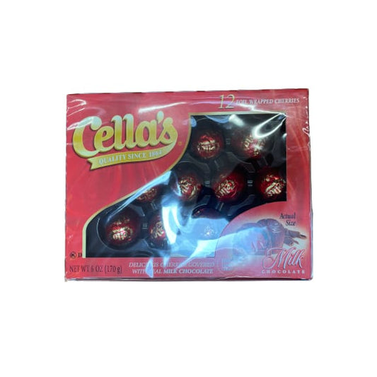 Cella’s Holiday Milk Chocolate Covered Cherries 6 oz 12 Count - Cella’s