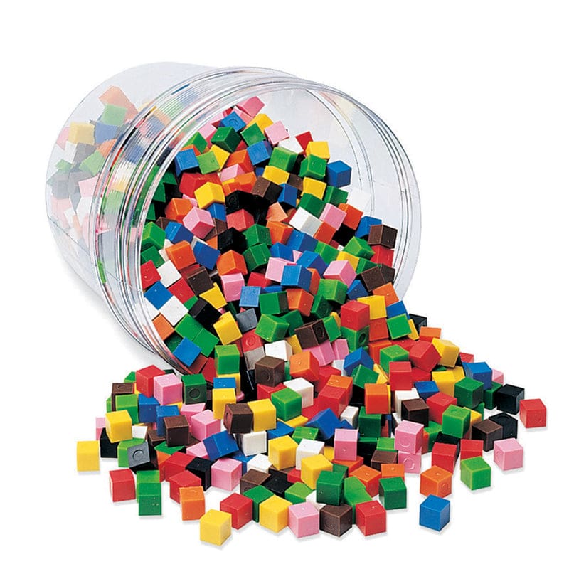 Centimeter Cubes 1000-Pk 10 Colors In Storage Tub - Counting - Learning Resources