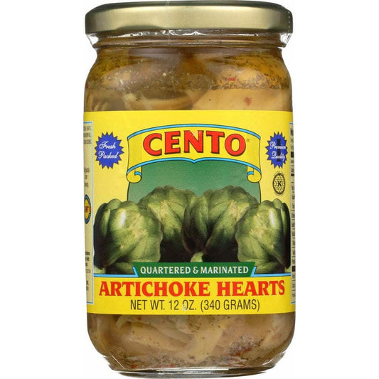Cento Cento Artichoke Hearts Quartered and Marinated, 12 oz