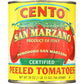 Cento Cento Certified Peeled Tomatoes with Basil Leaf, 28 oz