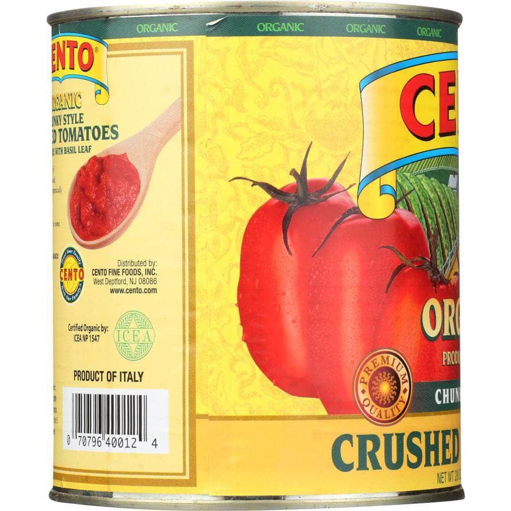 Cento Cento Organic Chunky Style Crushed Tomatoes, 28 oz