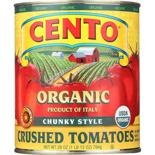 Cento Cento Organic Chunky Style Crushed Tomatoes, 28 oz