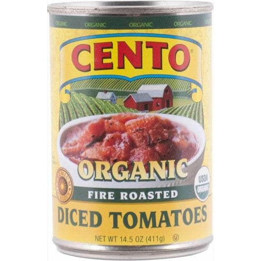 CENTO CENTO Organic Fire Roasted Diced Tomatoes, 14.5 oz