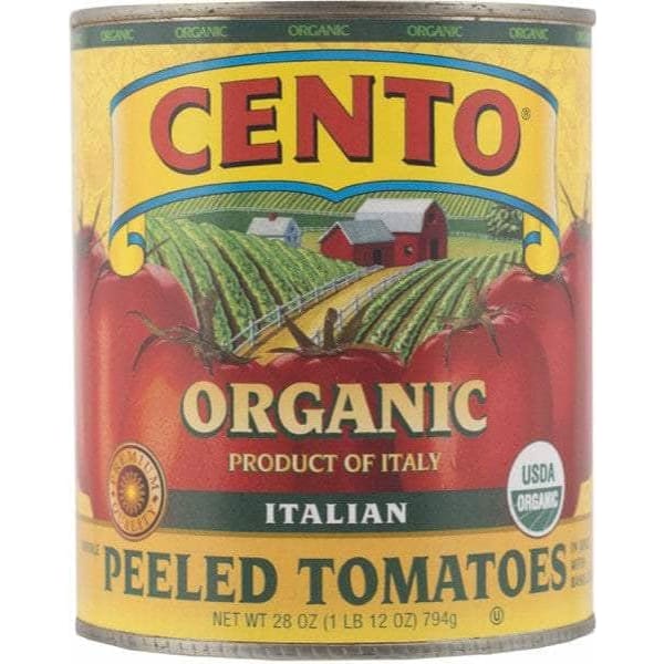CENTO CENTO Organic Italian Whole Peeled Tomatoes, 28 oz