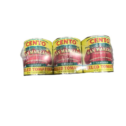 Cento San Marzano Organic Peeled Tomatoes, 28 Ounce (Pack of 3) - ShelHealth.Com