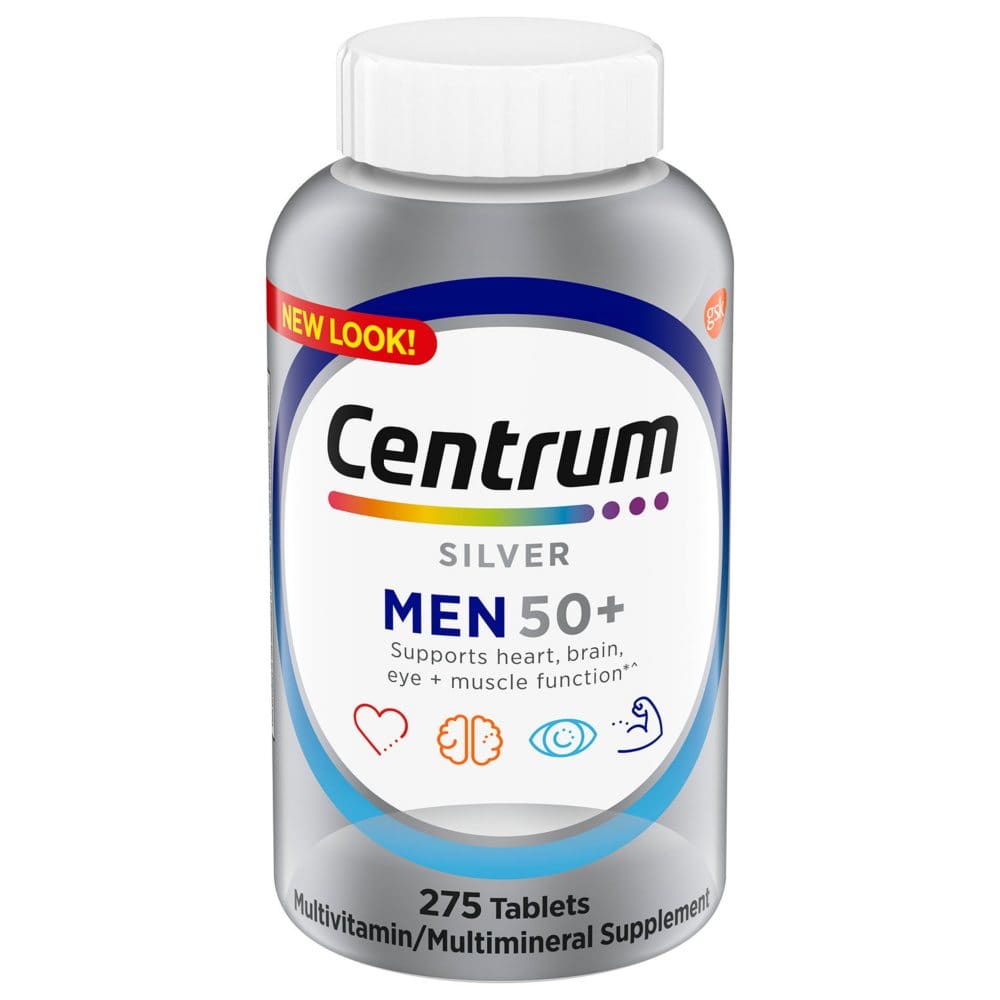 Centrum Silver Men Multivitamin Tablet Age 50 and Older (275 ct.) - Multivitamins - Centrum Silver