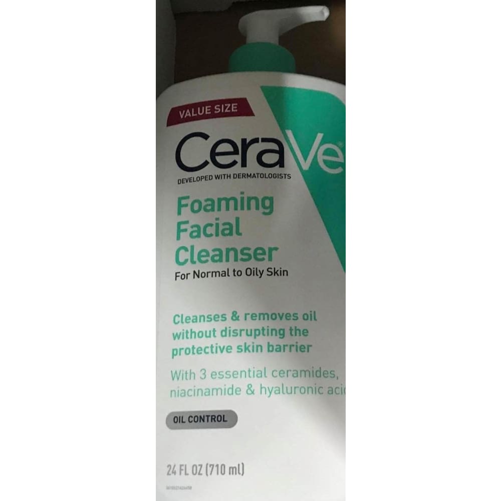 CeraVe Foaming Facial Cleanser, 24 Fl Oz - ShelHealth.Com