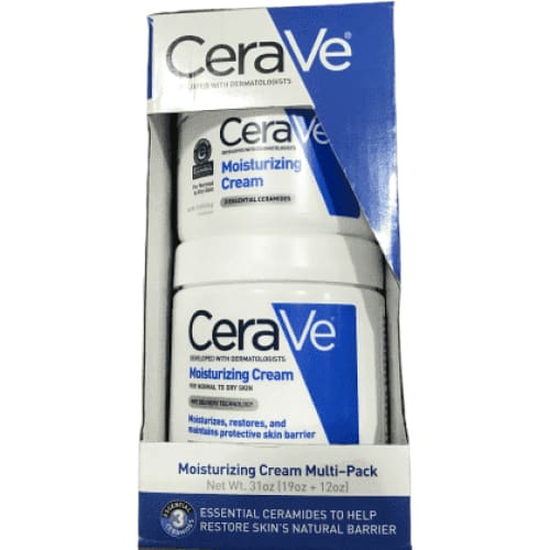 Cerave Moisturizing Cream Multi-Pack 31oz (19oz + 12oz) - ShelHealth.Com