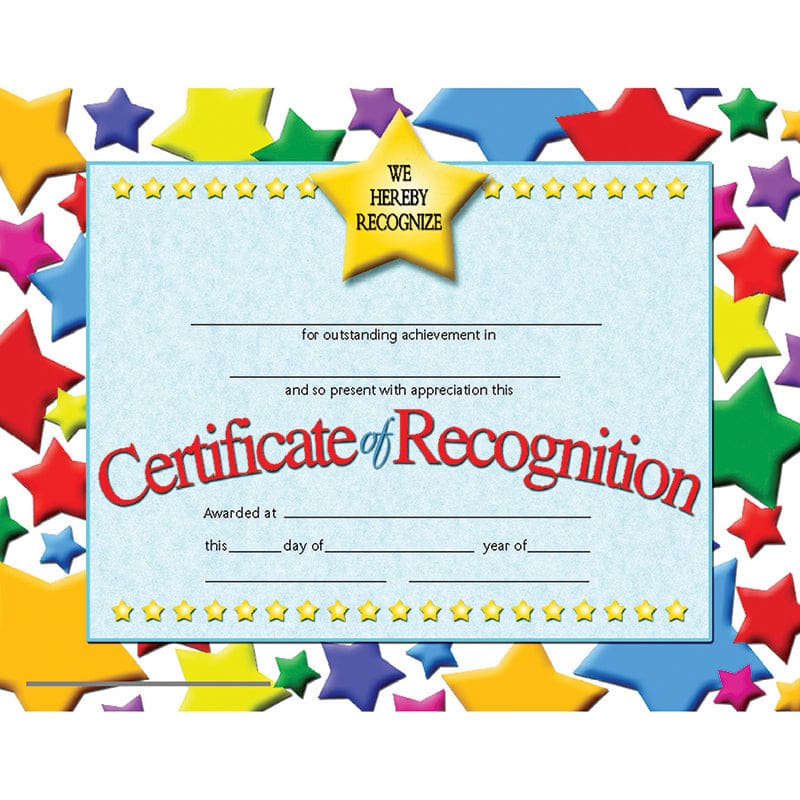 Certificates Of Recognition 30 Pk 8.5 X 11 Inkjet Laser (Pack of 8) - Certificates - Flipside
