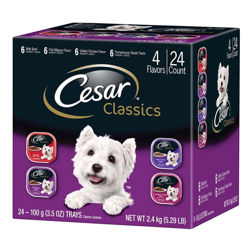 Cesar Club Variety Pack Dog Food 84.66 oz 24 Pack - Pet Supplies - Cesar